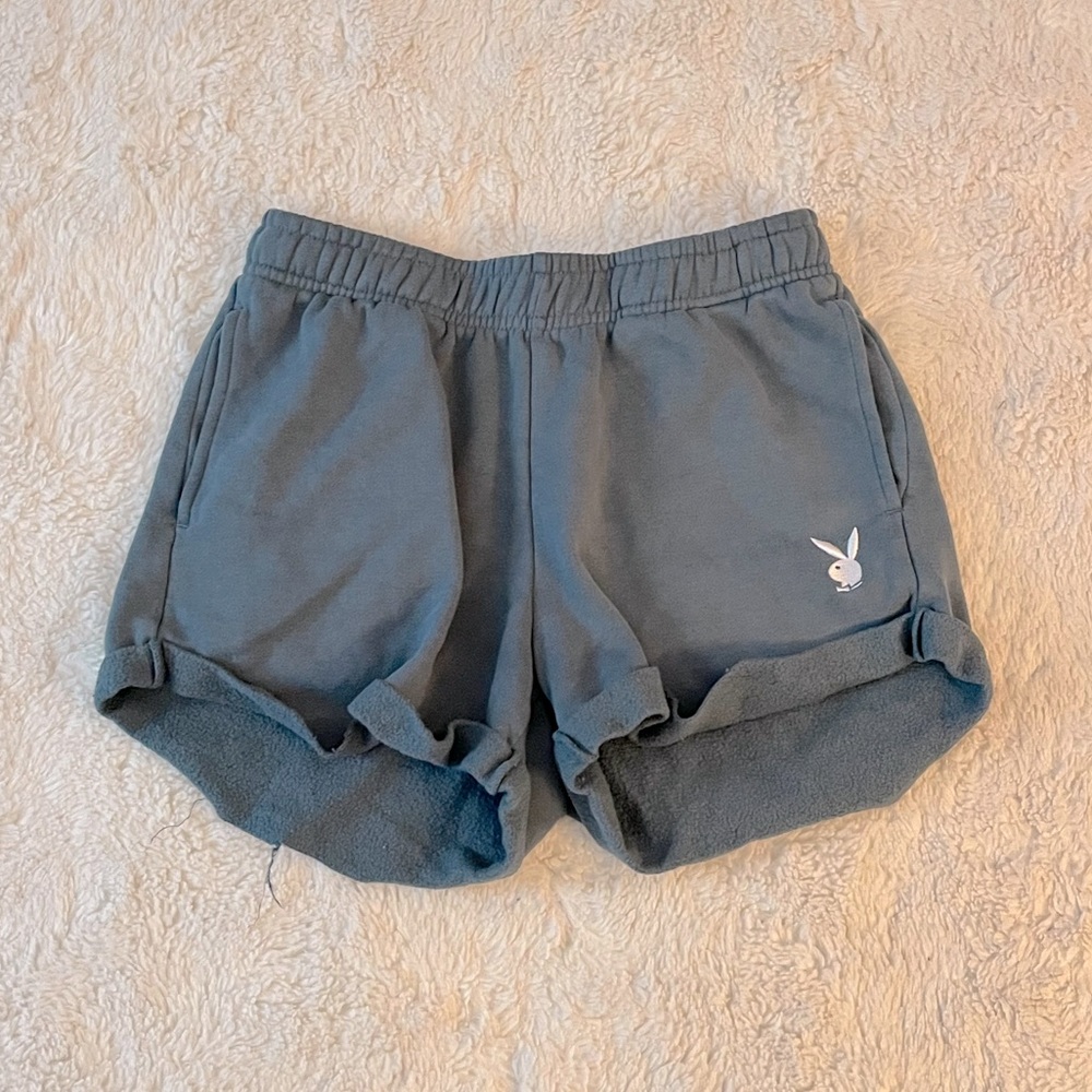 Playboy x Pacsun Light Blue Sweat shorts